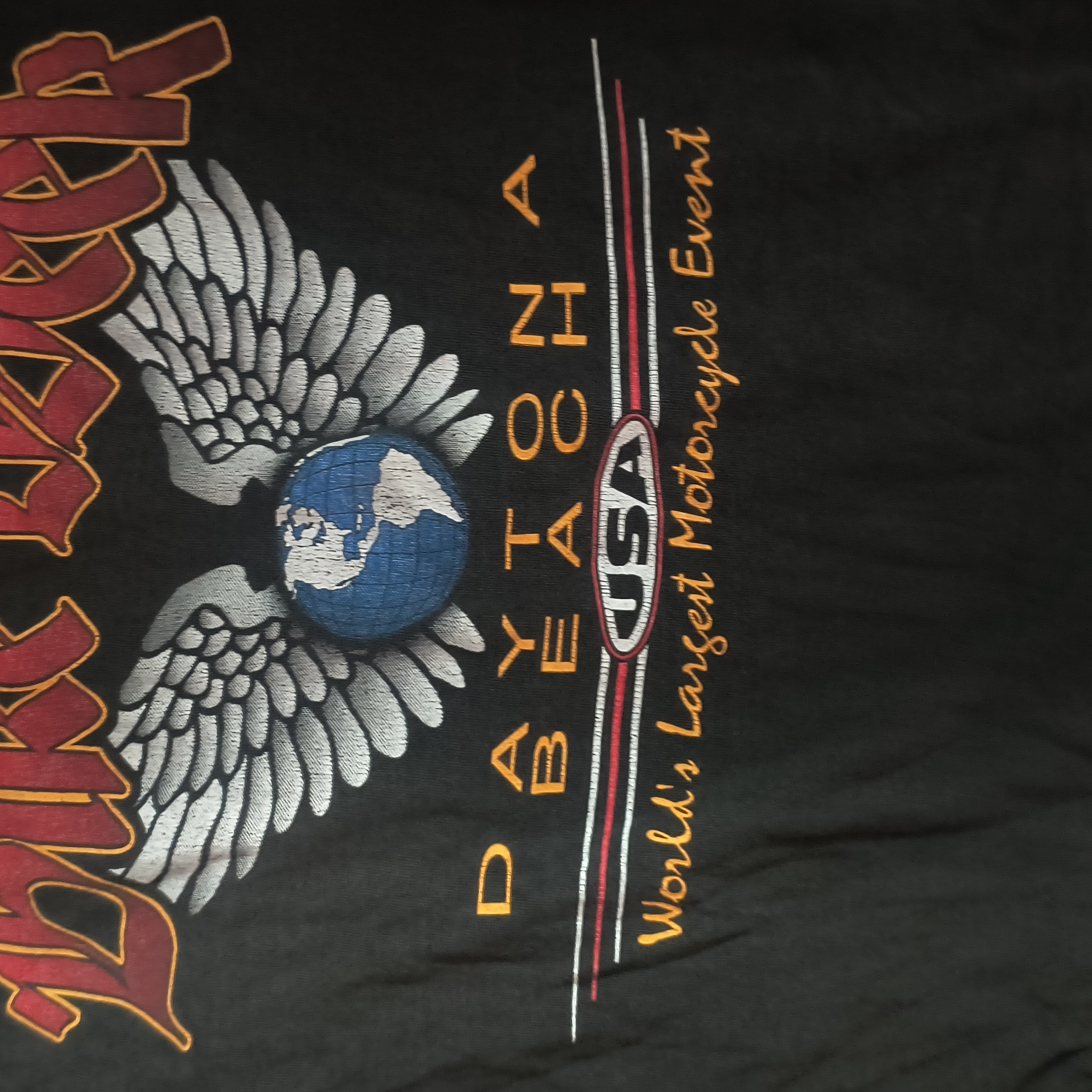 Daytona Beach Black Graphic TShirt